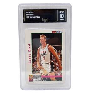 1992 Hoops Larry Bird #337 USA Basketball Olympic Dream Team GMA 10 GEM